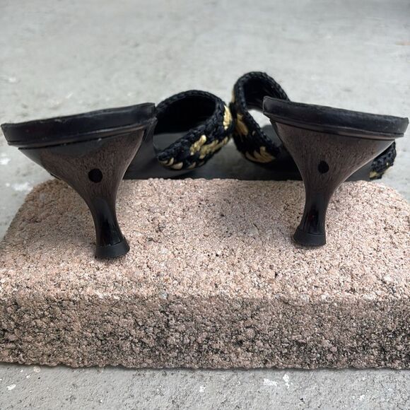 Tory Burch Straw kitten heel mules - Picture 5 of 8